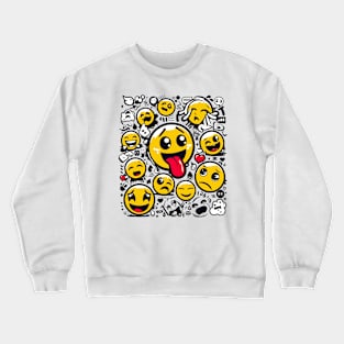 various emojis Crewneck Sweatshirt